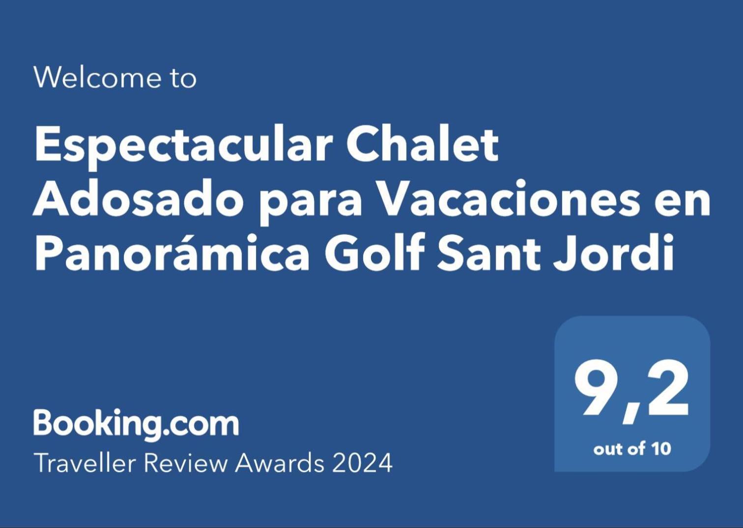 Espectacular Chalet Adosado Para Vacaciones En Panoramica Golf Sant Jordi Exterior photo
